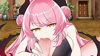 现场#8 视频: Honey Succubus at the gallery, an anime hentai gam...