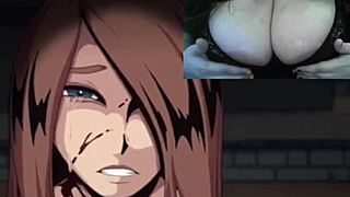 现场#4 视频: Oiled up BBW gets dominated by a femdom demon girl