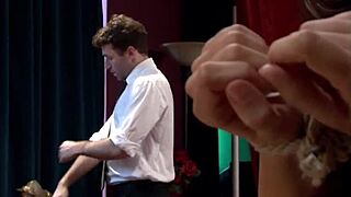 现场#2 视频: Tiny tits slut gets flogged and fucked while gagge...