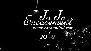 现场#1 视频: Jojo's mummification and bondage in nylon and late...